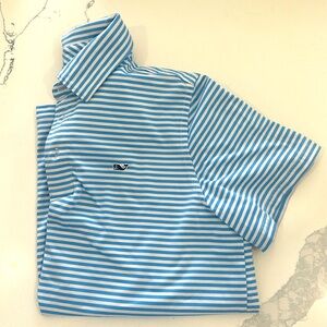 Vineyard Vines blue and white short sleeve-polo-size large Boys (16)